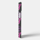 Retro Pink Lila Bläserschmetterling-Girl-Muster Case-Mate iPhone Hülle (Rückseite / Rechts)