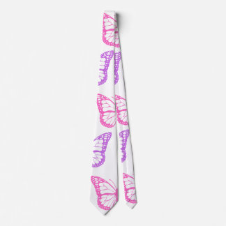 Retro Pink Lila Bläserschmetterling-Girl-Muster Krawatte