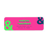 Retro Pink Limon Aquamarin Groovy Ampersand 70er W (Vorne)