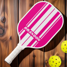 Retro Pink Lollipop Dualboard Streifen mit Namen