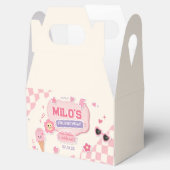 Retro-Pink-Mädchen-Geburtstag  Geschenkschachtel (Geöffnet)
