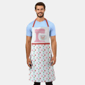 Retro Pink Mixer Weihnachten | Backbriefe hell Schürze (Getragen)