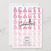 Retro Pink Modern Beauty Lash Salon Preisliste (Rückseite)