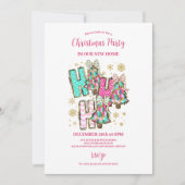 Retro Pink Nutcracker Christmas Einladung (Vorderseite)