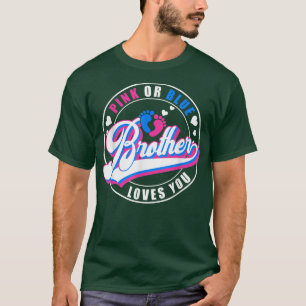 Retro Pink oder Blue Brother Lieben Sie Baby Gesch T-Shirt