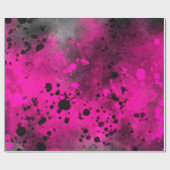 Retro Pink Paint Spritzer Geschenkpapier (Flach)