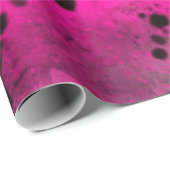 Retro Pink Paint Spritzer Geschenkpapier (Rolleneckpunkt)