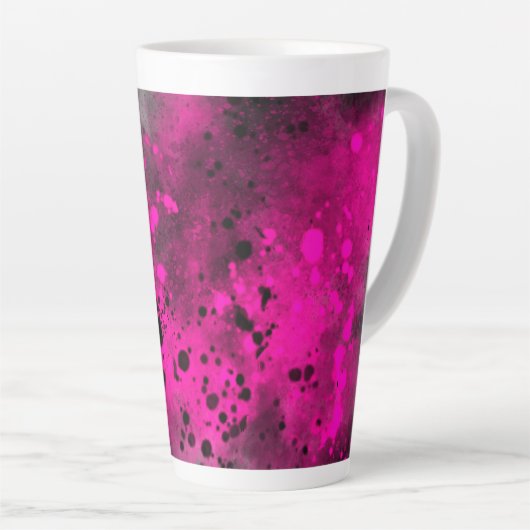 Retro Pink Paint Spritzer Milchtasse (Rechte Ecke)