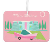 Retro Pink Palm Springs Air Freshener Autolufterfrischer (Rückseite)