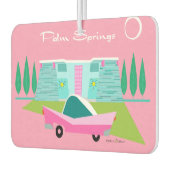 Retro Pink Palm Springs Air Freshener Autolufterfrischer (Links)