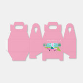 Retro Pink Palm Springs Gefälligkeitsbox Geschenkschachtel (Ungefaltet)