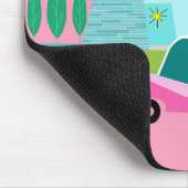 Retro Pink Palm Springs Mousepad (Ecke)