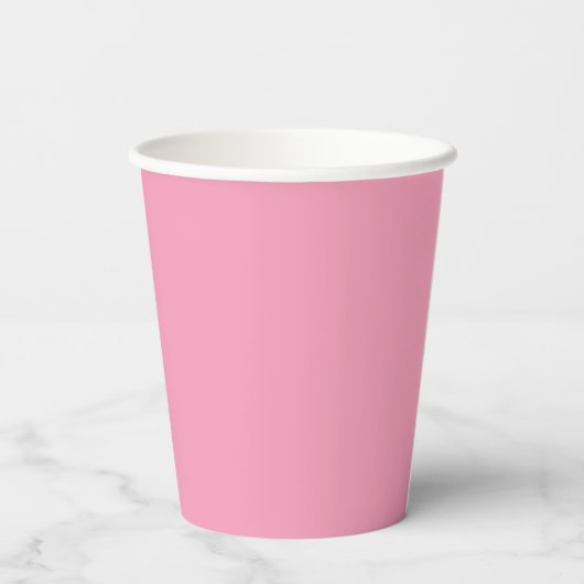 Retro Pink Palm Springs Papiertasse Pappbecher (Rückseite)