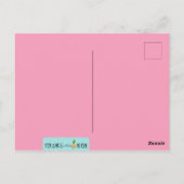 Retro Pink Palm Springs Postkarte (Rückseite)