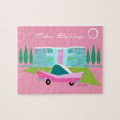 Retro Pink Palm Springs Puzzle (Horizontal)