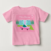 Retro Pink Palm Springs T - Shirt (Vorderseite)