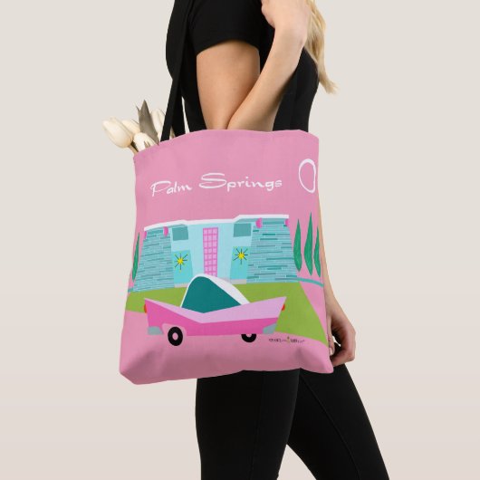 Retro Pink Palm Springs Tasche (Von Nahem)