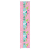 Retro Pink Palm Springs Tischläufer (Vorderseite)