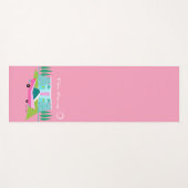Retro Pink Palm Springs Yoga Mat Yogamatte (Vorderseite (Horizontal))