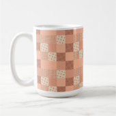 Retro Pink Patchwork Kaffeetasse (Links)