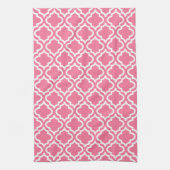 Retro Pink Pattern Küchenhandtuchgeschenk Geschirrtuch (Vertikal)