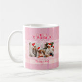 Retro Pink Plaid Whimsical Holiday  Kaffeetasse (Links)