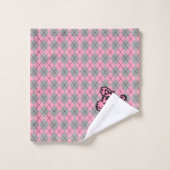 Retro Pink Poodle Badetücher Set Geschenk (Waschlappen)