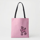 Retro Pink Poodle Reiseetto-Beutel Tasche (Vorderseite)