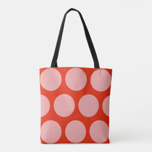 Retro-Pink-Punkte-Tasche Tasche