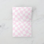 Retro Pink Red Bold Typografie Dankeskarte (Innenseite)