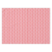 Retro Pink & Red Christmas Geometric Tischdecke (Vorderseite (Horizontal))