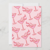 Retro Pink Red Disco Cowgirl 30. Geburtstag Einladung (Rückseite)