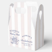 Retro Pink Seashells & Wedding Bachelorette Geschenkschachtel (Geöffnet)