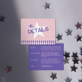 Retro Pink & Silver Disco Wedding Detail Foil Card Folien Feiertagspostkarte