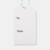 Retro Pink & Silver Merry Christmas  Geschenkanhänger (Rückseite)