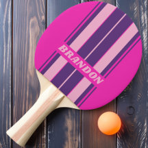 Retro Pink Sky Board Streifen mit Namen