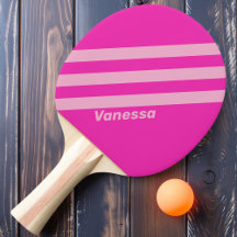 Retro Pink Sky Drei Streifen mit Namen