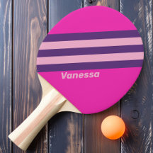 Retro Pink Sky Streifen mit Namen