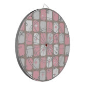 Retro Pink Sternexplosion Dart Board Dartscheibe (Vorderseite Links)