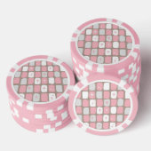 Retro Pink Sternexplosionen Poker Chips (Stapel)