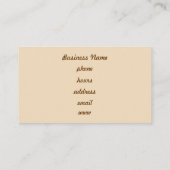 Retro Pink Strip Business Card Visitenkarte (Rückseite)