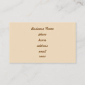Retro Pink Strip Business Card Visitenkarte (Rückseite)
