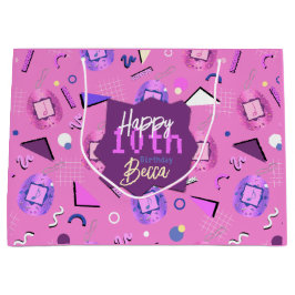 Retro Pink Tamagotchi Geburtstag Große Geschenktüte