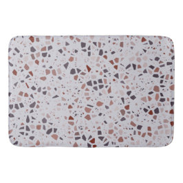 Retro Pink Terrazzo Marmormuster Badematte
