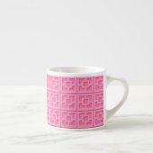 Retro Pink Trellis Spezialität Tasse (Rechts)