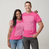 Retro Pink Trellis T - Shirt (Unisex)
