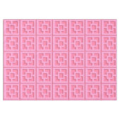 Retro Pink Trellis Tabletten Tischdecke (Vorderseite (Horizontal))