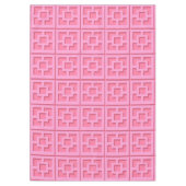 Retro Pink Trellis Tabletten Tischdecke (Vorderseite)