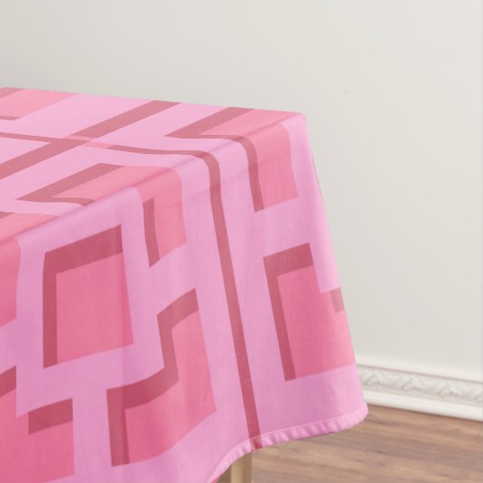 Retro Pink Trellis Tabletten Tischdecke (Beispiel)