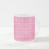 Retro Pink Trellis Tasse (VorderseiteRechts)